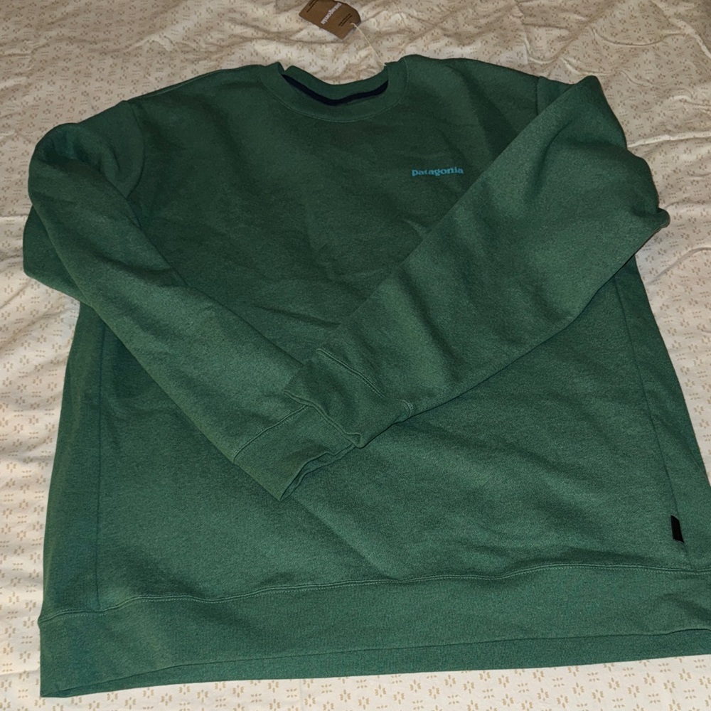 Patagonia Men's Forest Green Crewneck Sweater